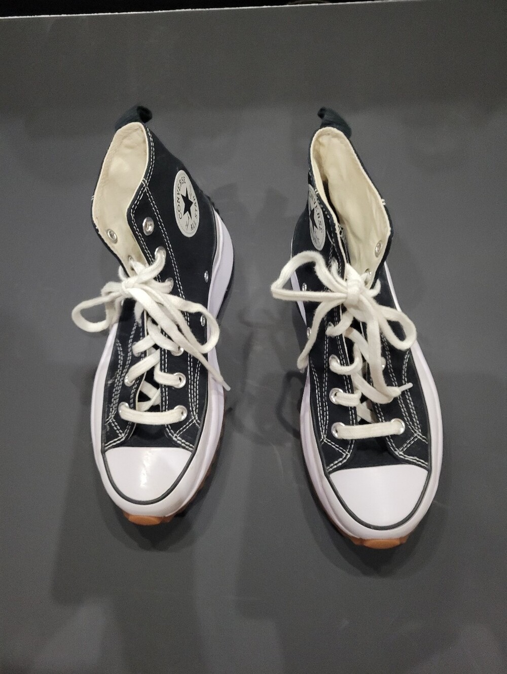 Classic Converse All Star Black High-Top Canvas Sneakers - Iconic Star Patch